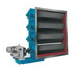 電動(dòng)方形百葉蝶閥