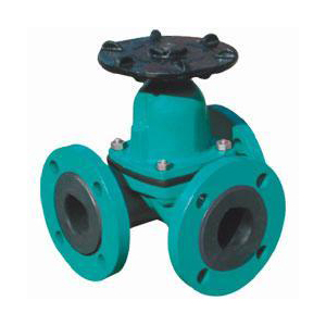 襯膠三通隔膜閥